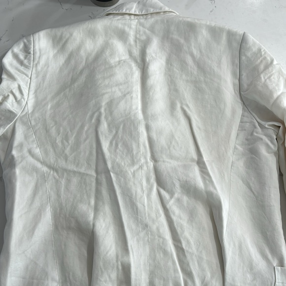 Lauren by Ralph Lauren Double-Breasted Linen-Blend Twill Blazer, RTR - Picture 13 of 14